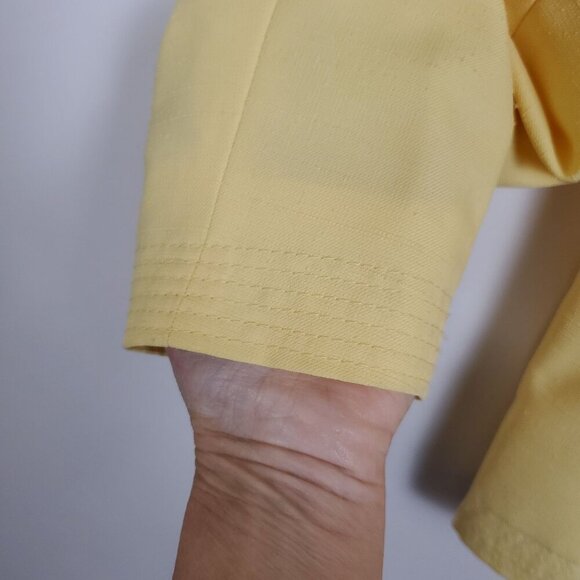 Adolph Schuman for Lilli Ann Womens Blazer Yellow Classic Career Basic Corpcore - Picture 3 of 10